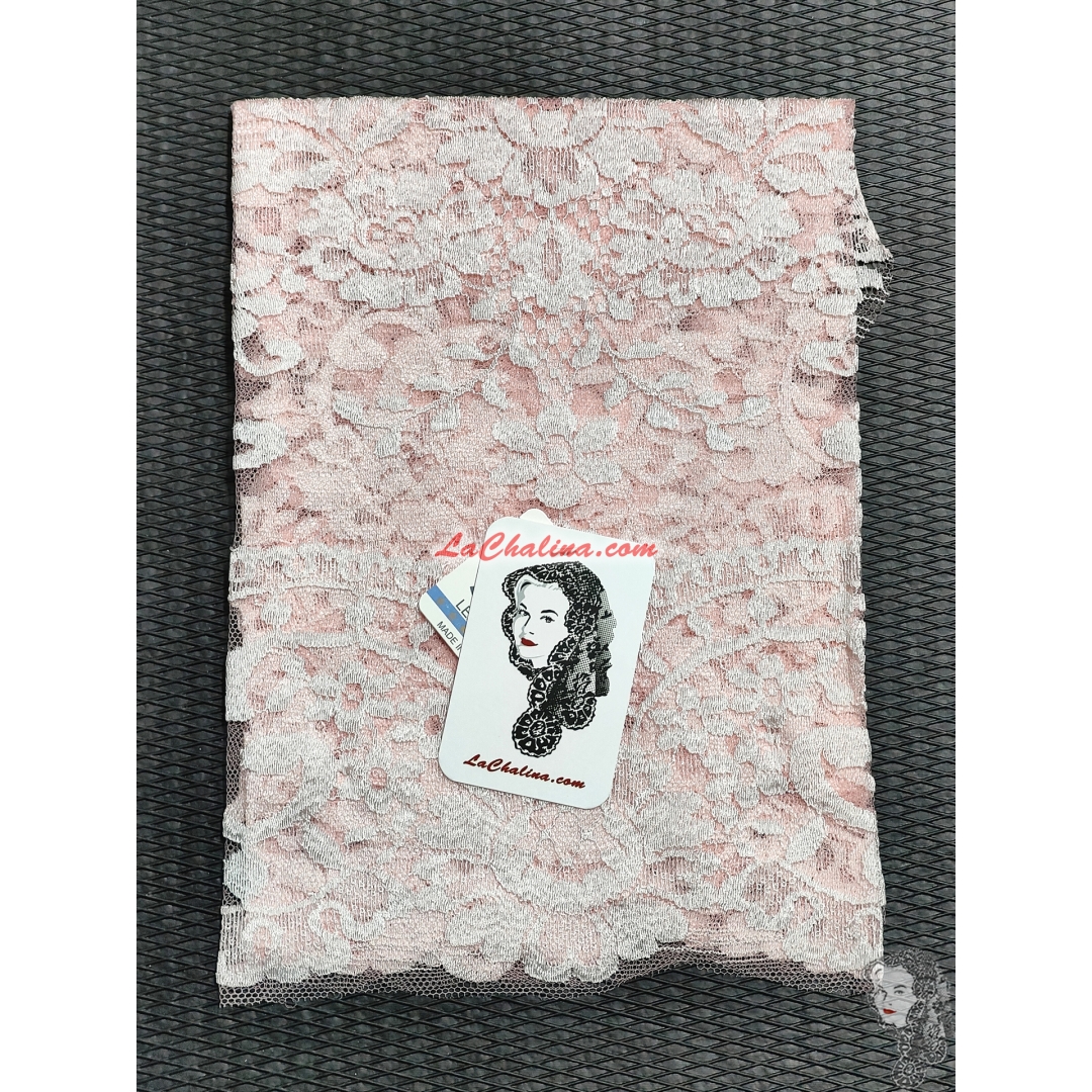MEDALLON - WHITE / BABY PINK 253