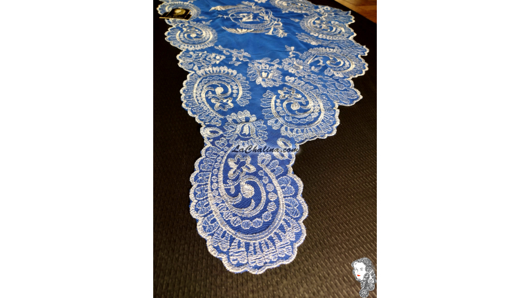 CEREMONIAL CARACOL - BRIGHT METAL SILVER 903 - 096 ROYAL BLUE