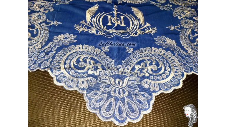CEREMONIAL CARACOL - BRIGHT METAL SILVER 903 - 096 ROYAL BLUE