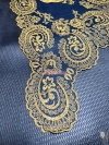 CEREMONIAL CARACOL - BRIGHT METAL GOLD 903 - 068 NAVY BLUE