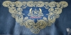CEREMONIAL CARACOL - BRIGHT METAL GOLD 903 - 068 NAVY BLUE