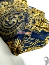 CEREMONIAL CARACOL - BRIGHT METAL GOLD 903 - 068 NAVY BLUE