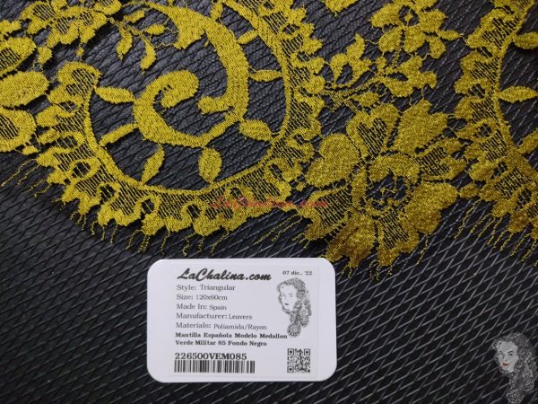 MEDALLON - VERDE MILITAR / NEGRO 85 - Imagen 4