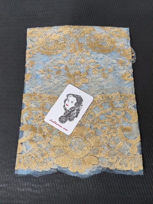 MEDALLON - ORO VIEJO / AZUL CIELO 289